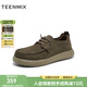 天美意男鞋送老公商場(chǎng)同款百搭系帶休閑通勤男皮鞋工裝鞋25新款 綠色 40