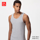 優(yōu)衣庫男裝羅紋背心26春夏新款482759 03 灰色 L
