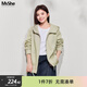 MsShe【針織棉】大碼女裝2026春裝胖mm巨好看連帽雙拉鏈衛衣外套 青檸色26年3月24日到貨 3XL