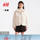 H&M女裝棉衣棉服2026春季新款蔓菁白穿搭絎縫燈芯絨外套1000061 燕麥白 S