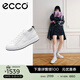 愛(ài)步（ECCO）板鞋女 增高厚底簡(jiǎn)約百搭平底鞋牛皮休閑鞋 街頭856813 HL 白色85681350874 39