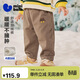 迷你巴拉（minibala）男童寶寶長(cháng)褲冬季親膚保暖內里加絨舒適褲子