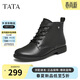 他她（TATA）休閑馬丁靴女平底短靴子冬7BJ48DD4 黑色 36
