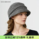 瑪麗亞·古琦（MARJA KURKI）保暖羊毛帽子女士冬季送親友 簡(jiǎn)約貝雷帽 時(shí)尚休閑帽 深灰色
