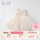戴維貝拉【高定禮服】女童連衣裙夏裝兒童公主裙寶寶周歲禮服裙子