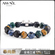 AWNL【生日禮物送男友】多寶珠手鏈男高級感輕奢小眾手串時(shí)尚飾品 【品牌禮盒】多寶珠手鏈 M碼 建議手圍15.5-17cm