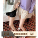 美洋（MEIYANG）睡個(gè)美覺(jué) 絲緞面防走光短褲時(shí)尚休閑時(shí)尚新款打底褲女 香檳色 均碼