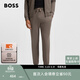 雨果博斯BOSS男士刺繡裝飾彈力棉質(zhì)衛褲 210-棕色 XL