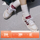 adidas「小鋸齒」D-PAD CLASSIC美高風(fēng)籃球風(fēng)板鞋男女阿迪達斯   白色/淺灰/深紅色   37