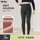 MsShe超柔絨加大碼女裝冬裝胖mm玻尿酸高彈打底褲外穿不掉襠褲襪 400g細條絨玻尿酸、顯瘦深灰色現貨 2XL 適合120-180斤