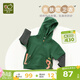 拉比童裝兒童連帽衛衣男女寶寶休閑上衣洋氣假兩件衛衣 深綠 110 cm