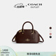 蔻馳（COACH）奧萊女士女包LARA迷你SATCHEL 22號手袋單肩斜挎包保齡球手提包 IM/楓樹(shù)棕色