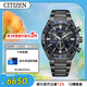 西鐵城（CITIZEN）ATTESA系列 光動(dòng)能多局電波舒博鈦表帶萬(wàn)年歷商務(wù)男表CB5967-66L