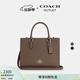 蔻馳（COACH）奧萊女士女包MAGGIE小號托特包通勤手提包 IM/深褐色