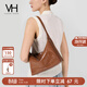 VANESSA HOGAN VH女包冉冉hobo包通勤手提包油蠟牛皮斜挎單肩包生日禮物送女友