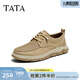 他她（TATA）網(wǎng)面透氣布鞋男鞋子款軟底休閑鞋爸爸鞋秋季新款TFZ01BM5 杏色 40