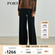 PORTS寶姿女裝 秋冬新品休閑褲LL9P058MWF036 黑色 XS (2)