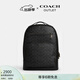 蔻馳（COACH）奧萊男士男包經(jīng)典標志ETHAN雙肩包老花 QB/炭黑色/黑色