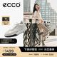愛(ài)步（ECCO）厚底板鞋女 復古街頭德訓休閑鞋 街頭球鞋272833 灰白色/白色38