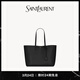 YSL圣羅蘭 女士SHOPPING SAINT LAURENT橫款皮革手袋托特包 黑色 U
