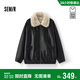 森馬（Semir）商場(chǎng)同款|外套PU仿皮仿羊羔毛oversize分割2025夾克101725108005