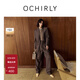 歐時(shí)力OCHIRLY 精紡呢直筒西裝長(cháng)褲女哈倫褲女靜奢松弛流行26春 淺啡 L