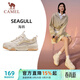 駱駝（CAMEL）女鞋厚底增高低幫休閑運動(dòng)板鞋子 X25CX4L4037 淺米白/棕 39