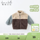 戴維貝拉（DAVE＆BELLA）童裝新款秋冬毛絨保暖兒童外套女童外衣男童衣服幼童寶寶服裝 煙藍色 90 cm（建議身高80-90cm）