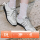 adidas「冰淇淋T頭鞋」VS JOG 2.0薄底運動(dòng)鞋男女阿迪達斯輕運動(dòng)   晶白/金屬銀/灰色 (推薦女生選小半碼)   38