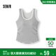 森馬（Semir）背心女夏帶胸墊涼感緊身U領(lǐng)衣服外穿顯瘦小心機上衣101325102008