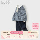 戴維貝拉男童長(cháng)褲套裝秋裝寶寶學(xué)院風(fēng)兩件套兒童洋氣衣服