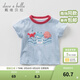戴維貝拉（DAVE＆BELLA）兒童短袖男童t恤嬰兒衣服男寶夏裝半袖小童打底衫寶寶服飾 海洋印花 100 cm（建議身高90-100cm）