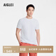AIGLE艾高輕奢短袖T恤春夏經(jīng)典款DFT速干透汽吸濕COOLMAX上衣男 超亮白 AW632 M (175/92A)