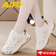 AJFO高端品牌輕奢女鞋小白鞋2026春季新款板鞋休閑鞋時(shí)尚鞋子女運動(dòng)鞋 卡其皮面【品牌女鞋】 38