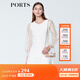 PORTS寶姿商場(chǎng)同款春夏新品女裝歐根紗拼接袖連衣裙SN8K251PKE004 米白 M