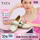他她（TATA）通勤百搭樂(lè )福鞋春季新款方跟小皮鞋女一腳蹬單鞋WCPA1AA5 米白 38