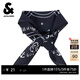 杰克·瓊斯（JACK&JONES）夏季新款經(jīng)典海軍藍潮流時(shí)尚字母圖案印花純棉圍巾方巾225388001 E40海軍藍 One Size