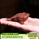 藏壺天下 紫砂茶寵擺件迷你小金蟾可養茶桌配件七寶金蟾四色可選 紅泥款