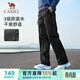 駱駝（CAMEL）直筒工裝褲男戶(hù)外防潑水運動(dòng)休閑褲子 J14CA6L6645 幻影黑 XL