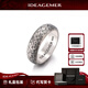 IDEAGEMER原創(chuàng  )手工不規則錘紋肌理925銀戒指男士復古高級感原創(chuàng  )設計指環(huán) 錘紋戒指-23號