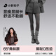 小野和子灰色打底褲顯瘦高腰連褲襪2025新款秋冬加絨外穿黑色襪子