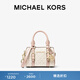 MICHAEL KORS 邁克高仕 MK Bedford 迷你波士頓手提斜挎包包 香草白/裸粉  173 迷你