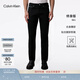 Calvin KleinJeans四季款男士經(jīng)典休閑通勤ck修身顯瘦黑色洗水微彈牛仔褲