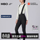 MBO CARVICO?女子意式雙核抓絨背帶騎行長(cháng)褲 雙箭頭 T370 黑色-經(jīng)典款(10-22℃) M