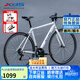 喜德盛（xds）公路自行車(chē)RC200入門(mén)休閑14速變速鋁合金車(chē)架公路車(chē) 白/灰 480mm