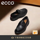 愛(ài)步（ECCO）樂(lè )福鞋男 舒適皮鞋商務(wù)鞋英倫一腳蹬皮鞋 都市倫敦525654 HL 黑色52565401001 41