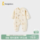 童泰（TONGTAI）嬰兒連體衣秋冬季純棉保暖寶寶衣服新生兒哈衣爬服睡衣藍色80cm