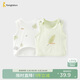童泰（TONGTAI）嬰兒半背衣夏季純棉新生兒滿(mǎn)月服初生寶寶背心和尚服上衣綠色66cm