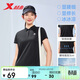 特步（XTEP）POLO衫短袖女子夏季抗UV時(shí)尚涼感冰絲T恤戶(hù)外訓練運動(dòng)釋冰科技