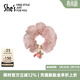 She's茜子山茶花大腸發(fā)圈馬尾發(fā)繩高級感盤(pán)發(fā)頭花橡皮筋頭飾生日禮物女 花香粉A0
